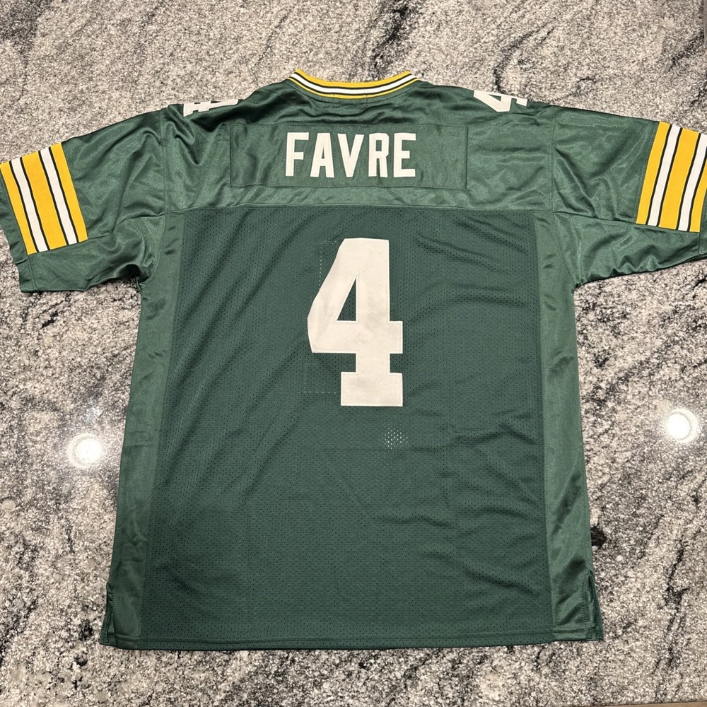 Mitchell & Ness Green Bay Packers Brett Favre #4 Throwback 1993 Jersey Size 54 - Picture 8 of 9